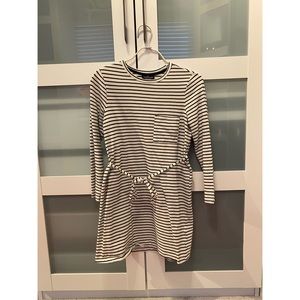 TOPSHOP striped shirt dress